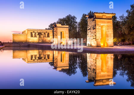 Tempel Debod in Madrid, Spanien. Stockfoto