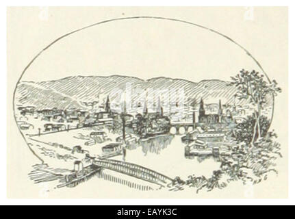 Eine Illustration aus *US-MD(1891)*, Seite 324, mit Cumberland, Maryland. Das Bild zeigt einen Blick auf die Stadt und ihre Architektur und Landschaft im späten 19. Jahrhundert. Stockfoto