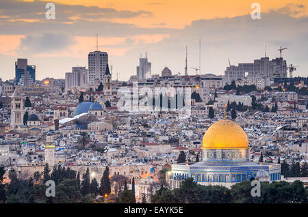 Jerusalem, Israel, alte Stadt Skyline.