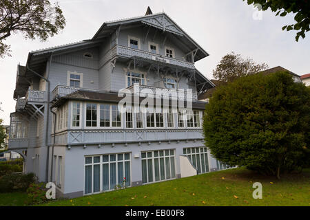 Rügen - Stil Bäderarchitektur ("seinerzeit") bei Binz - Mecklenburg-West Pomerania, Deutschland, Europa Stockfoto