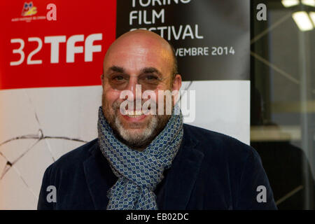 Turin, Italien, 22. November 2014. Italienischer Filmregisseur und Drehbuchautor Paolo Virzì ist Gastregisseur Torino Film Festival. Stockfoto