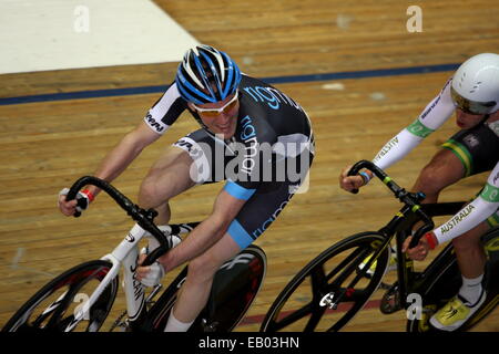 Manchester, UK. 22. November 2014. Nationalen Cycling Centre, Manchester, UK. 22. November 2014. Revolution-Serie verfolgen Radsport Runde 2. -Kredit: Grant Burton/Alamy Live-Nachrichten Stockfoto