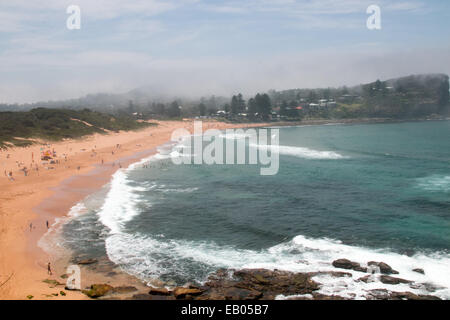 Sydney, Australien. 23. November 2014. Küstennebel rollt über Sydneys Avalon Beach steigender Temperaturen bis 43 Grad in New South Wales, und wir sind nicht im Sommer noch, Australien. Bildnachweis: Martin Beere/Alamy Live News Stockfoto