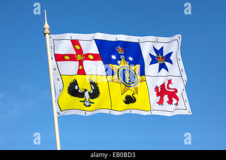 Königin des persönlichen australische Flagge Stockfoto