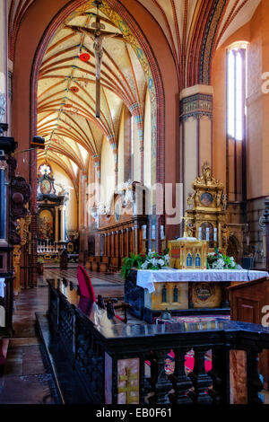 Die erzkathedralen Basilika Mariä Himmelfahrt der Jungfrau Maria und St. Andreas in Frauenburg, Polen. Stockfoto