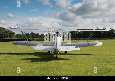 Biggleswade, UK - 29. Juni 2014: Vintage Hawker Hind Bi-Flugzeug auf dem Display an der Shuttleworth Collection Airshow. Stockfoto