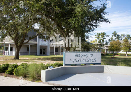 Louisiana Visitor Information Centre auf der Autobahn Interstate 10 USA Stockfoto