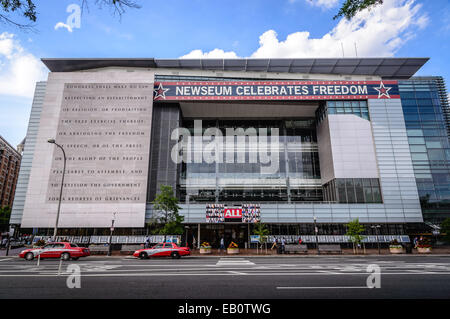 Newseum, 555 Pennsylvania Avenue NW, Washington, DC Stockfoto