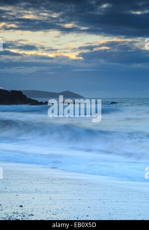 Wellen in Portwrinkle Stockfoto