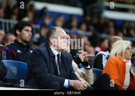 Jean Michel AULAS - 22.11.2014 - Bastia/Lyon - 14eme Journee de Ligue 1 - Foto: Michel Maestracci / Icon Sport Stockfoto