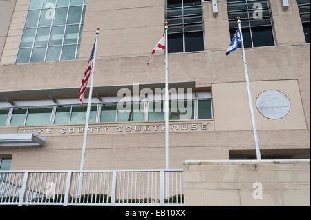 Neu errichteten Lake County Courthouse Eingang Tavares-Florida-USA Stockfoto