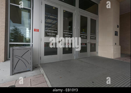 Neu errichteten Lake County Courthouse Eingang Tavares-Florida-USA Stockfoto