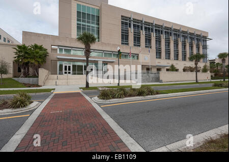 Neu errichteten Lake County Courthouse Eingang Tavares-Florida-USA Stockfoto