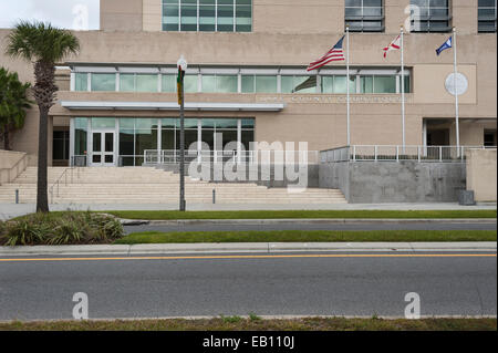 Neu errichteten Lake County Courthouse Eingang Tavares-Florida-USA Stockfoto