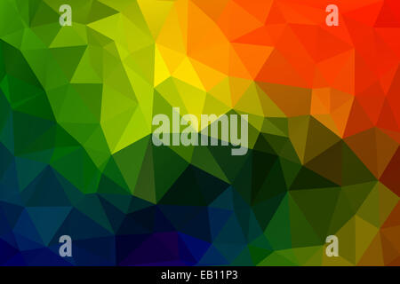 Bunte niedrige Polygon zufällige Dreieck abstrakte 6 Stockfoto