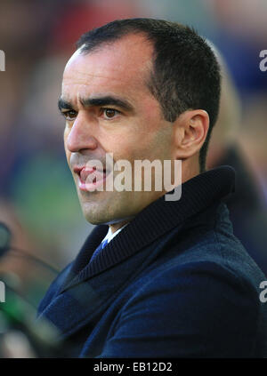 Liverpool, Vereinigtes Königreich. 22. November 2014. Manager des FC Everton, Roberto Martinez - Everton gegen West Ham United - Barclays Premier League - Goodison Park - Liverpool - 22.11.2014 Pic Philip Oldham/Sportimage. © Csm/Alamy Live-Nachrichten Stockfoto