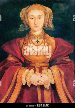 Anne von Kleve (1515 – 57), eine Tochter von John III, Herzog von Kleve war die vierte Frau von Heinrich VIII. Hans Holbein der jüngere Stockfoto