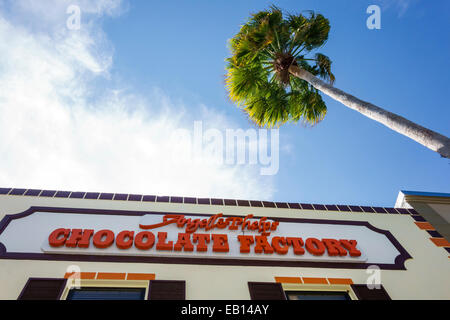 Daytonas Beach Florida, South Beach Street, Angell & und Phelps Schokoladenfabrik, Vorderseite, Schild, Logo, Besucher reisen Reise Tour touristischer Tourismus Wahrzeichen Stockfoto