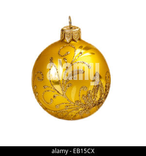 Weihnachtskugel isoliert auf dem Hintergrund Stockfoto