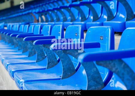 MADRID, Spanien-AUGUST 18: Santiago Bernabeu Stadion von Real Madrid am 18. August 2014 in Madrid, Spanien. Real Madrid C.F. Stockfoto