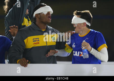 Recardo Alves (BRA), 23. November 2014 - 5-a-Side Football / Soccer: IBSA Blind Fußball Weltmeisterschaft 2014 Semi-Finale Match zwischen Brasilien 2: 1-China am nationalen Yoyogi Stadium Futsal Gericht, Tokio, Japan. (Foto von Shingo Ito/AFLO SPORT) [1195] Stockfoto