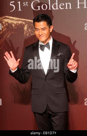 Aaron Kwok besucht 51. Golden Horse Film Festival in Taiwan, Taipei am 22. November 2014. Stockfoto