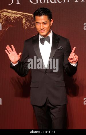 Aaron Kwok besucht 51. Golden Horse Film Festival in Taiwan, Taipei am 22. November 2014. Stockfoto