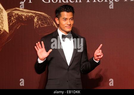 Aaron Kwok besucht 51. Golden Horse Film Festival in Taiwan, Taipei am 22. November 2014. Stockfoto