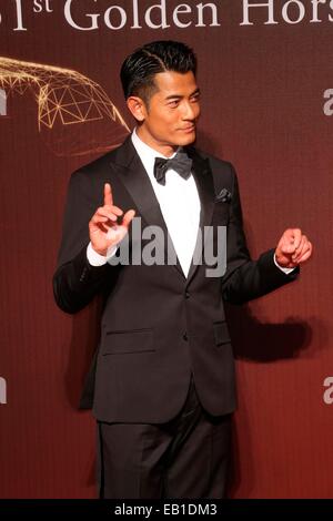 Aaron Kwok besucht 51. Golden Horse Film Festival in Taiwan, Taipei am 22. November 2014. Stockfoto