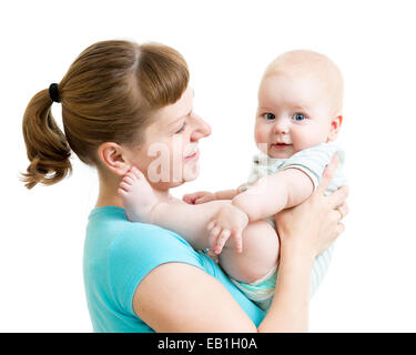 Mutter Baby halten Stockfoto