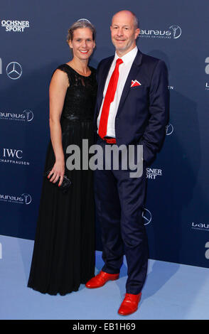 Zürich, Schweiz - Wahlheimat 22, 2014: Laureus Charity Night mit Steve Schennach und Frau Nina/Picture alliance Stockfoto