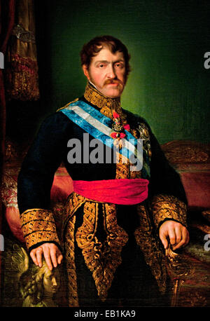 Vicente López y Portaña (1772 – 1850) Portrait von Infante Carlos, Graf von Molina (1788-1855)-Spanien-Spanisch Stockfoto