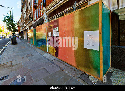 Sich wandelnde Gesicht der Marylebone High Street, London, England, UK, Sanierung Stockfoto