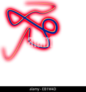 Abstrakte Form Zeichen, Symbole oder Hintergrund. Stockfoto