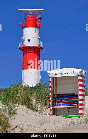 Insel Borkum - elektrische Leuchtturm Stockfoto