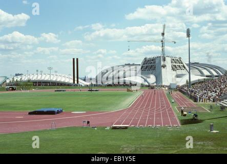 Olympischen Spielen 1976 in Montreal, Kanada, unvollendeten Stadion und Gelände Stockfoto