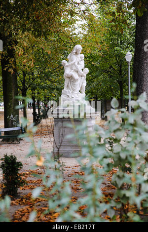 Parc de Bruxelles Statue Brüssel Stockfoto