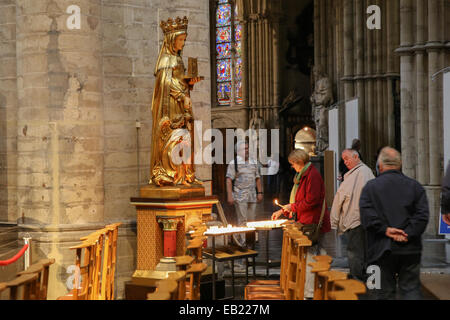 Kathedrale Saint Michael Altar Architektur Belgien Brabant Brüssel Bruxelles katholischen Christentum Kirche Kultur Europa Stockfoto