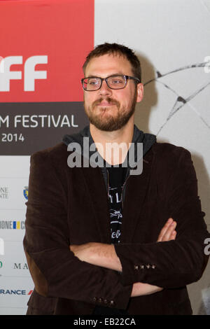 Turin, Italien, 24. November 2014. US-amerikanischer Regisseur Jim Mickle ist Gast bei Torino Film Festival. Stockfoto