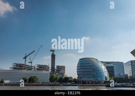 Rathaus, Heimat des Mayor of London und die London Assembly wurde von Sir Norman Foster entworfen und im Jahr 2002 eröffnet. Stockfoto