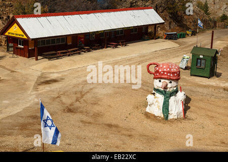 Ski-Station. Mt Hermon. Golan-Höhen. Israel. Syrien. Asien Stockfoto