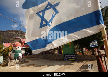 Ski-Station. Mt Hermon. Golan-Höhen. Israel. Syrien. Asien Stockfoto