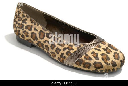 Leopard print Schuh Stockfoto