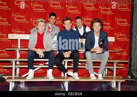 Hollywood, CA, USA. 24. November 2014. Eine Richtung Wachsfiguren. Madame Tussauds Hollywood offenbart der "One Direction" Figuren. Hollywood, CA. 24. November 2014 Credit: Roger Harvey/Globe Fotos/ZUMA Draht/Alamy Live-Nachrichten Stockfoto