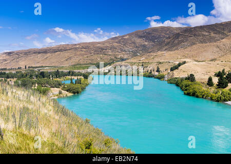 Waitaki River, Kirkliston, Canterbury Region, Neuseeland Stockfoto