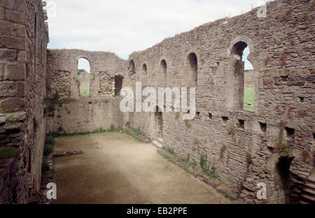 Innenraum des Scollands Hall, Schloss Richmond, North Yorkshire, Großbritannien Stockfoto