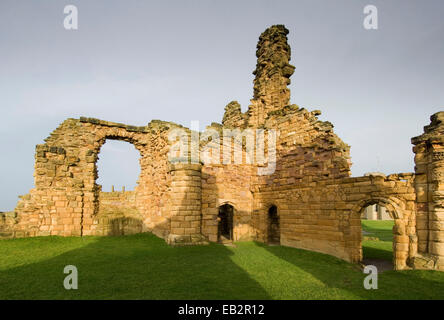 Detail der Giebel, Sutton Scarsdale Hall, Derbyshire, UK Stockfoto