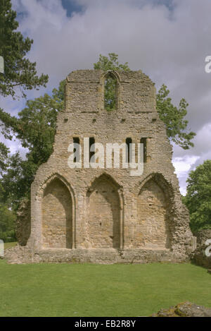 Wenlock Priory. Nördlichen Querschiff aus dem Westen. Stockfoto