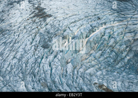 Gletscherspalten, Pasterze-Gletscher am Großglockner Berg, Kaiser-Franz-Josefs-Höhe, Kärnten, Österreich Stockfoto