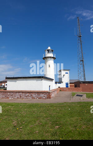 Heugh Leuchtturm auf der Landzunge, Hartlepool, UK Stockfoto